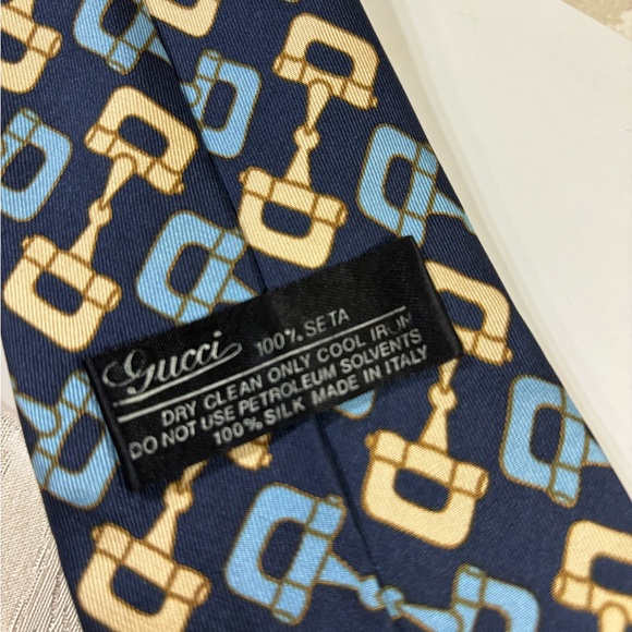 🆕 Gucci Horsebit silk tie 👔 - Picture 4 of 5